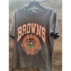 Vintage Cleveland Browns Shirt Medium Nutmeg Mills Single Stitch